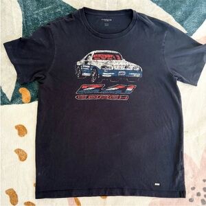 Coach Black Tee with Car Graphic